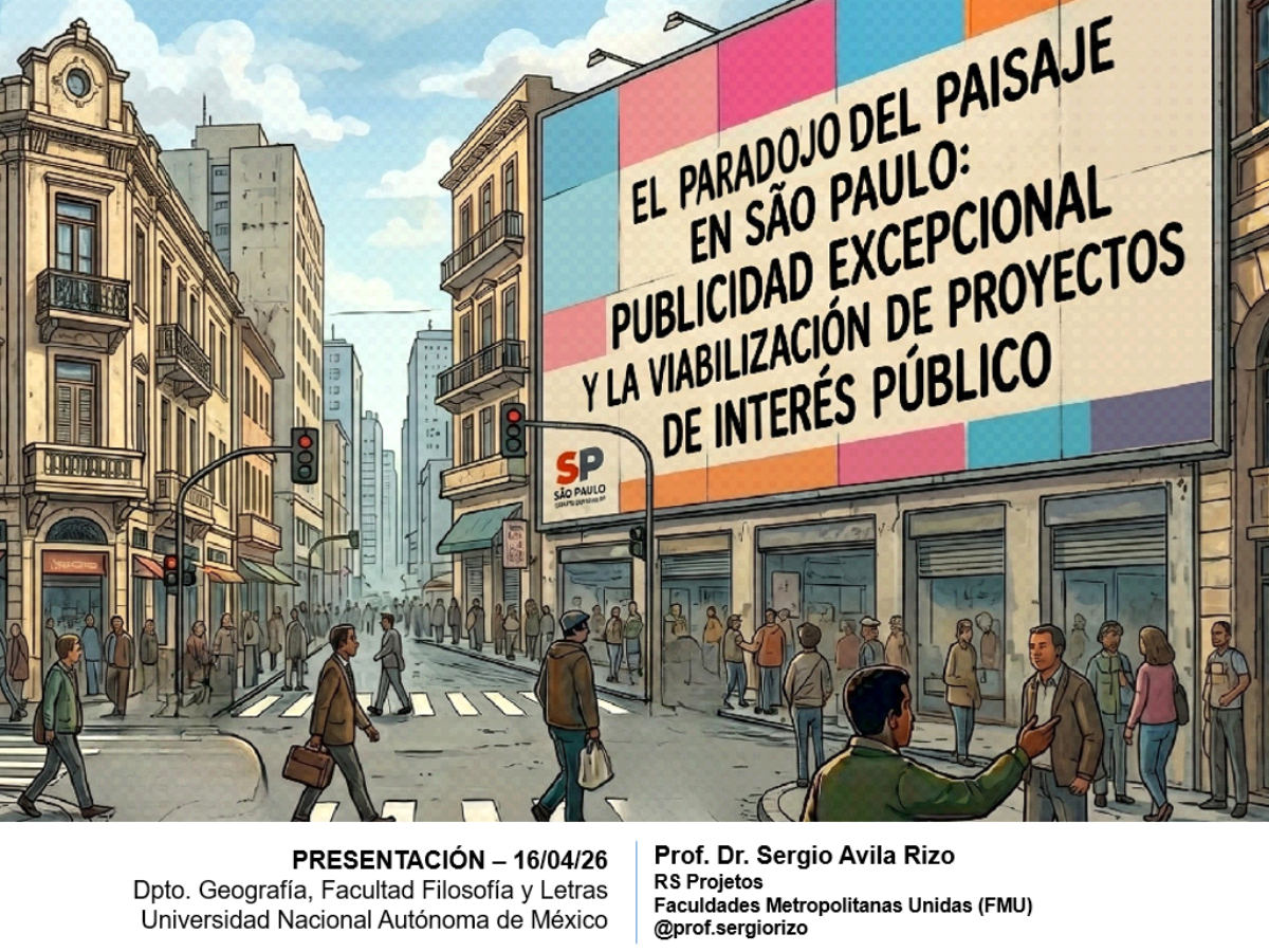 Apresentação sobre espaço público e publicidade em São Paulo
